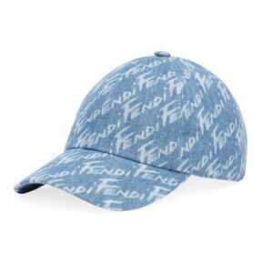 Fendi Brush Denim Cap